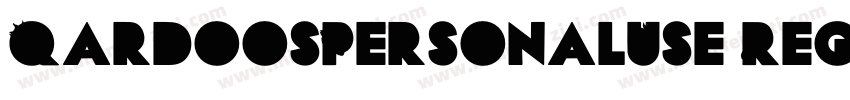 QardoosPersonalUse Regular字体转换